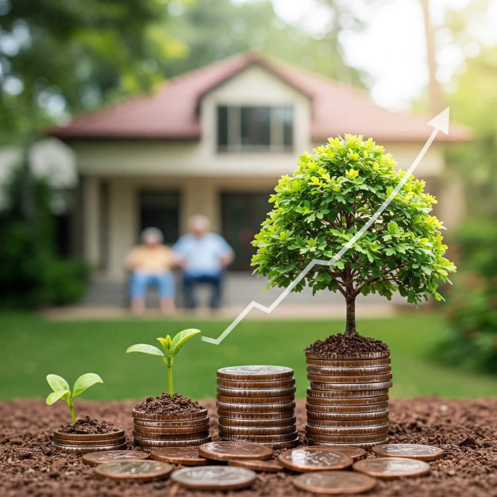 Pension growth metaphor