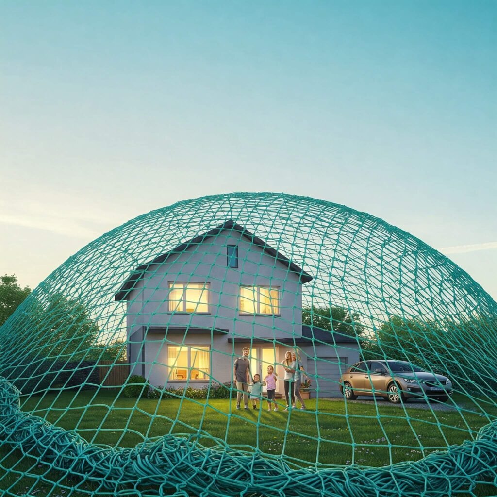 Safety net protecting home