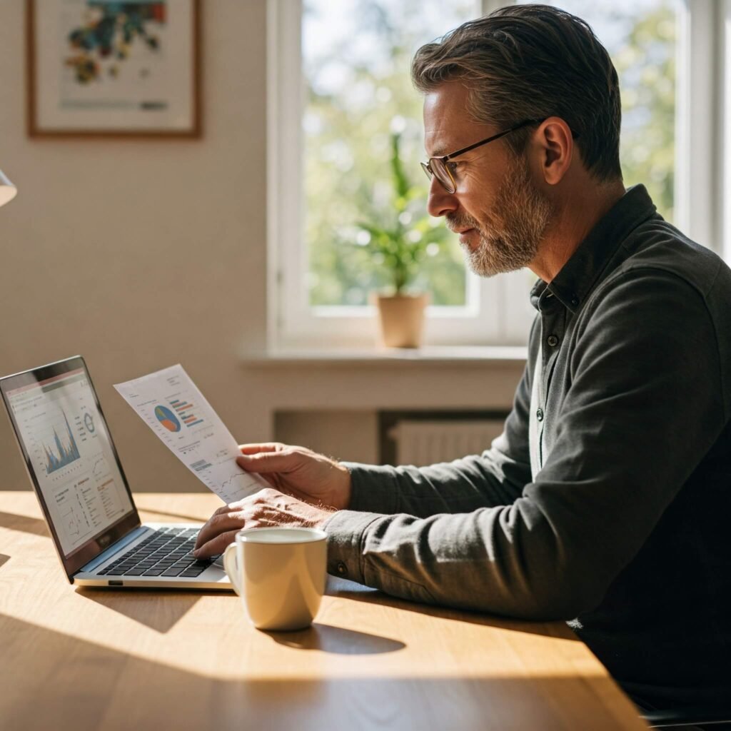 Finances on Laptop
