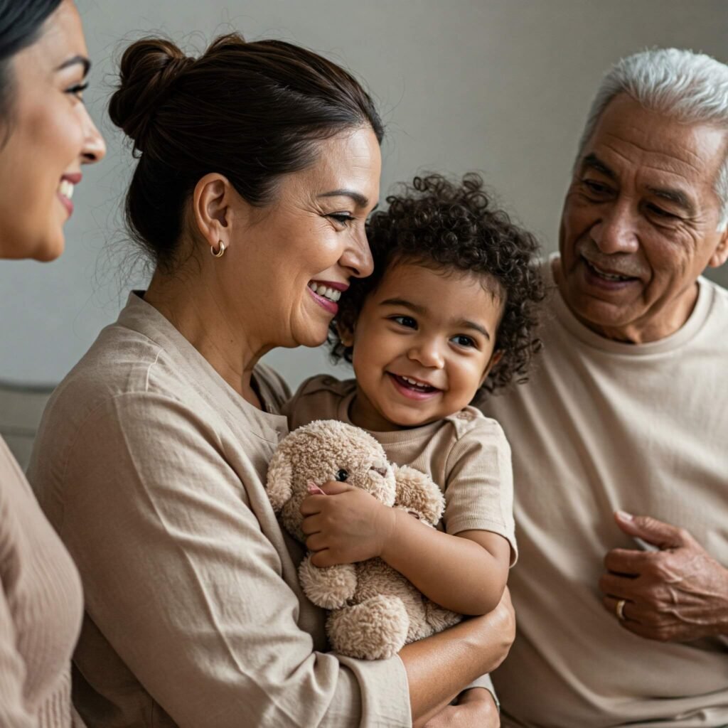 Happy Multigenerational Family
