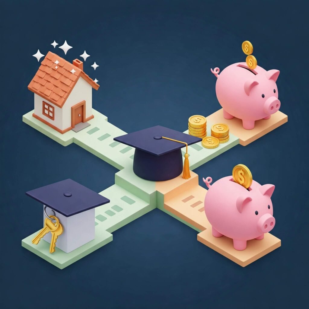 Financial goals icons