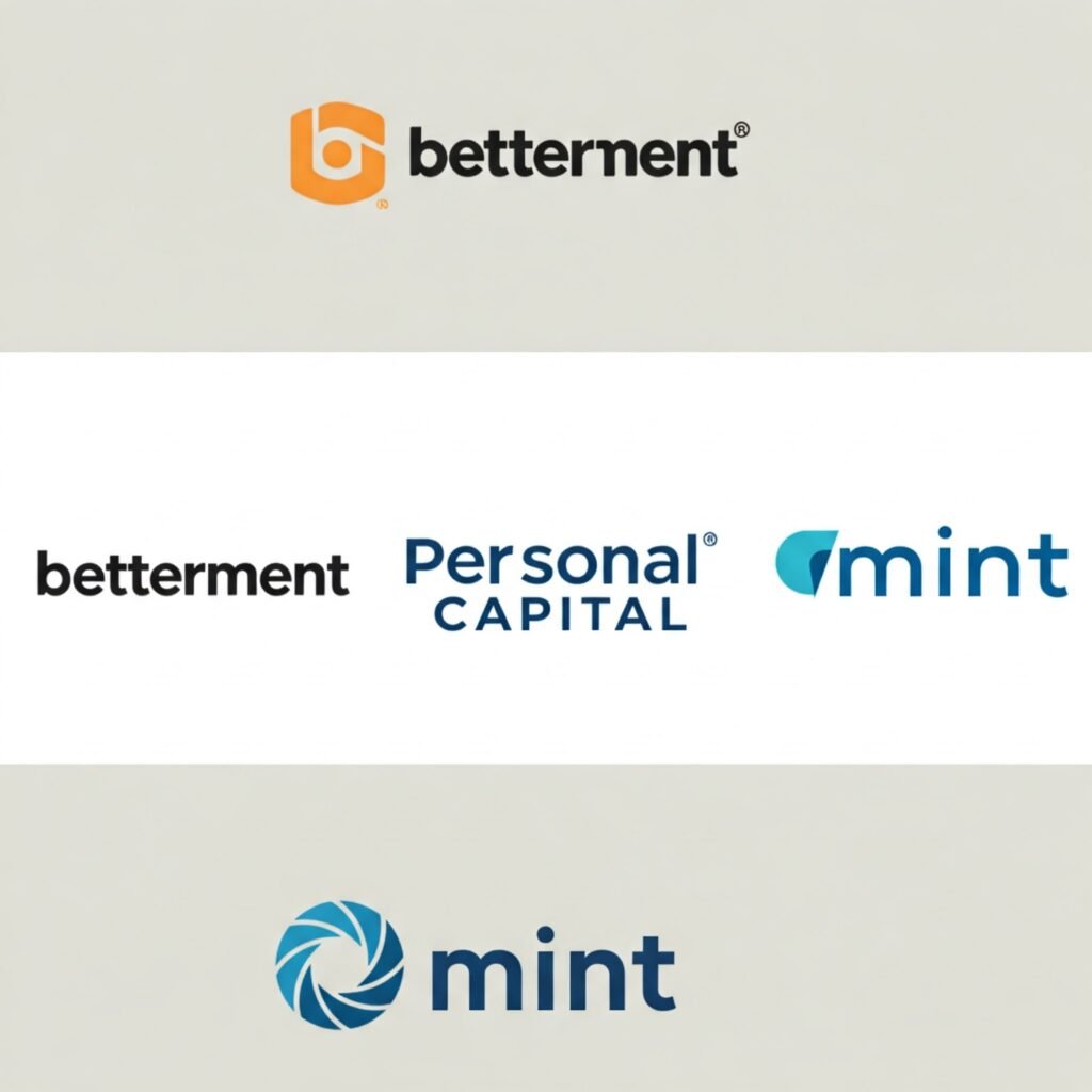 Upward Trend Graph with Financial Icons