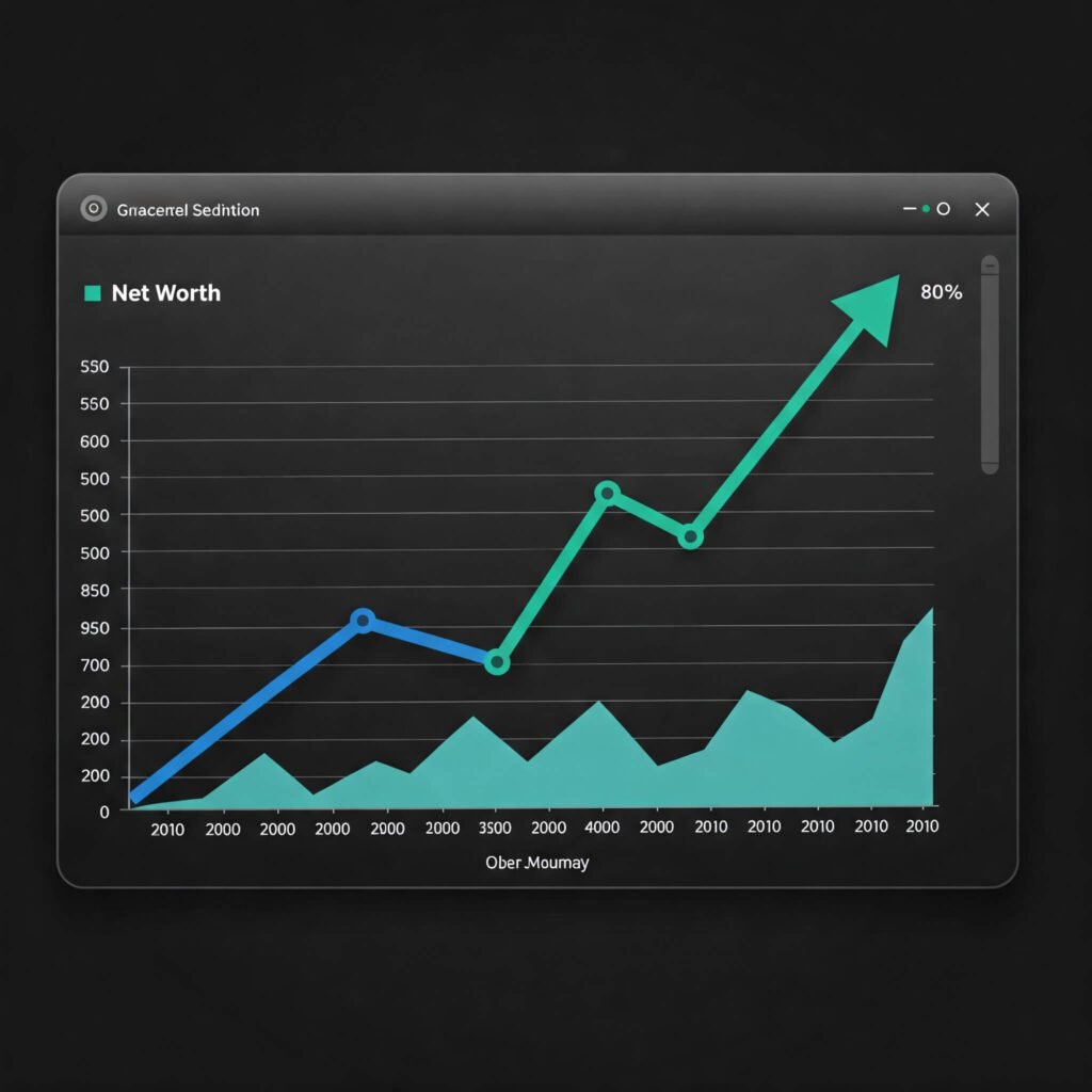 Rising Net Worth Graph