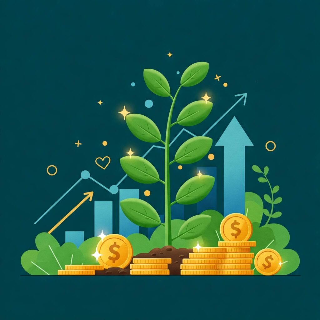 Financial Growth Symbols
