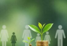 Investment Planning for Real People: Building Your Financial Future Seedling growing from coins